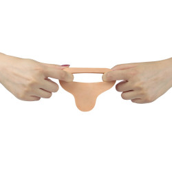LoveToy Double gode Cockring - 12.5 x 2.9 cm Flesh